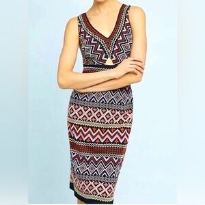 Anthropology Akemi + Kin geo embroidered dress, size 4